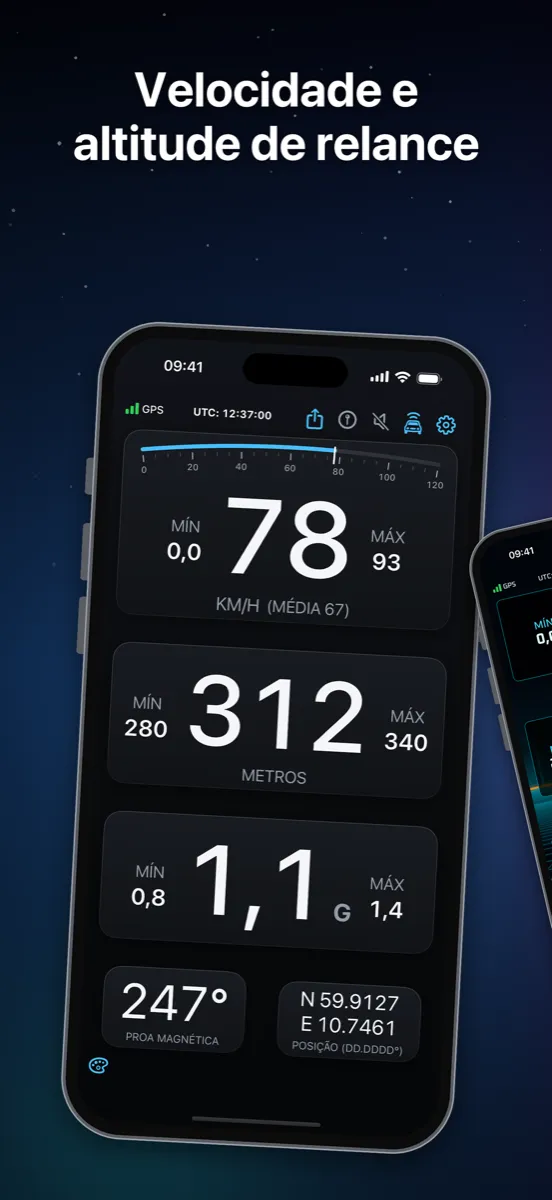 NavGlance iPhone – Velocidade e altitude de relance