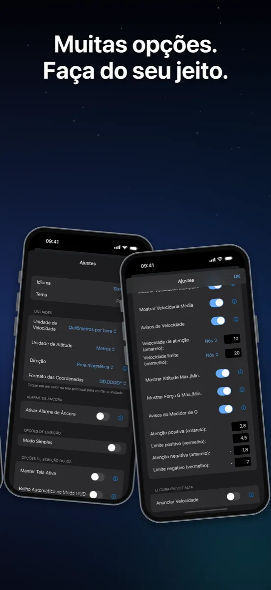 NavGlance iPhone – Muitas opções. Faça do seu jeito.