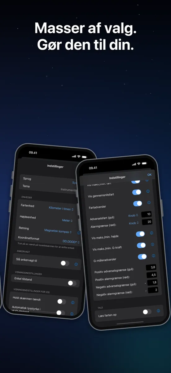NavGlance iPhone – Masser af valg. Gør den til din.