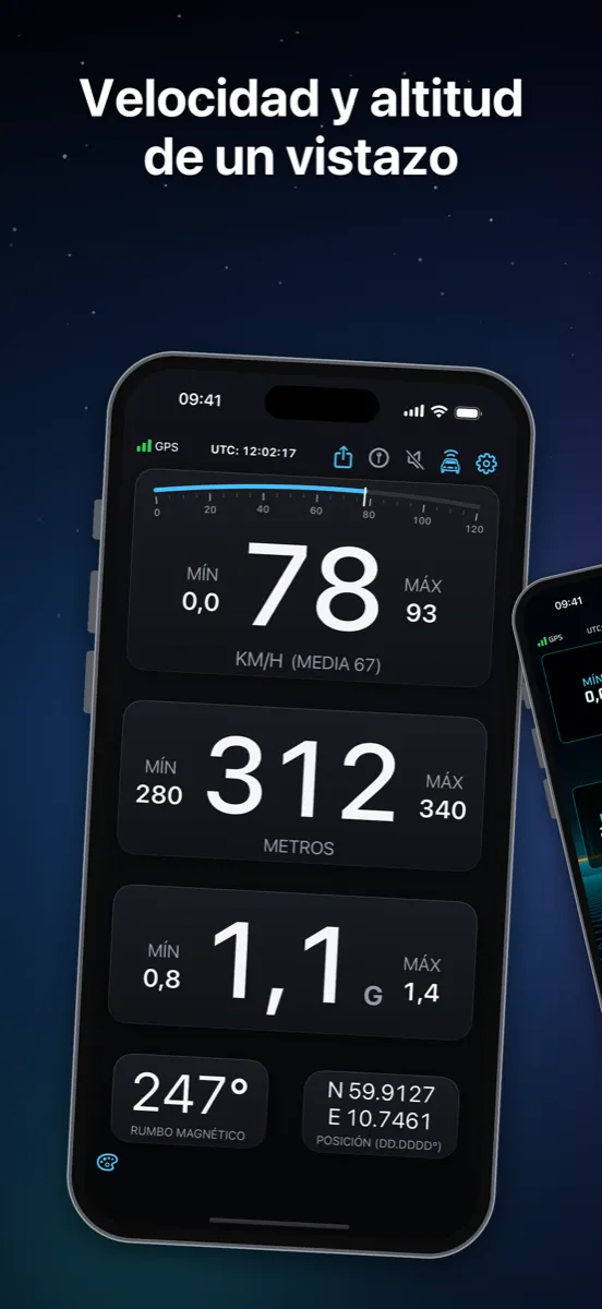 NavGlance iPhone – Velocidad y altitud de un vistazo