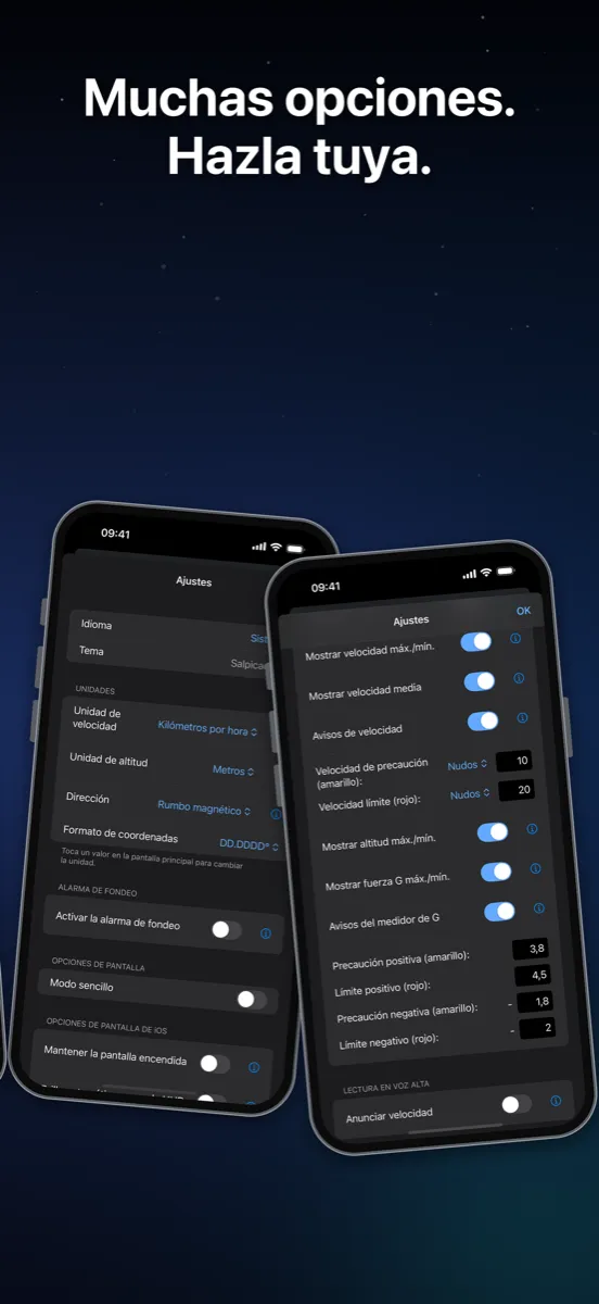 NavGlance iPhone – Muchas opciones. Hazla tuya.