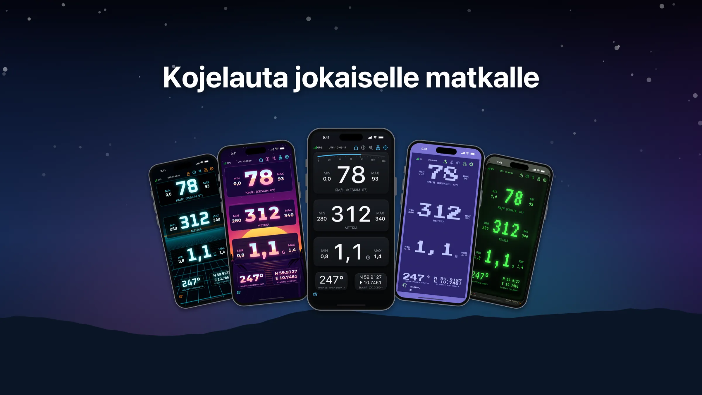 NavGlance – Kojelauta jokaiselle matkalle
