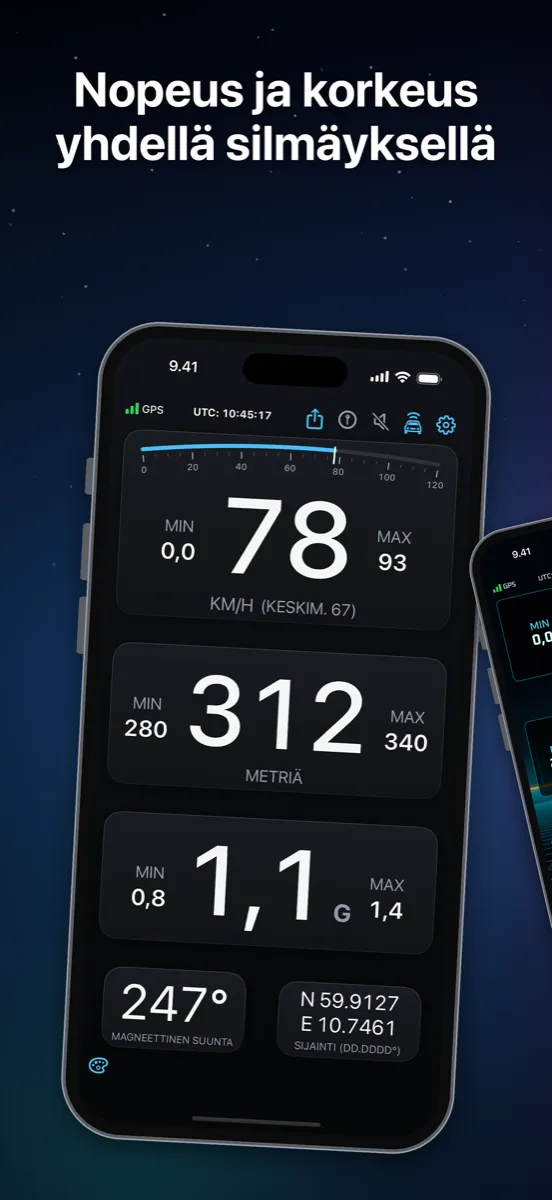 NavGlance iPhone – Nopeus ja korkeus yhdellä silmäyksellä