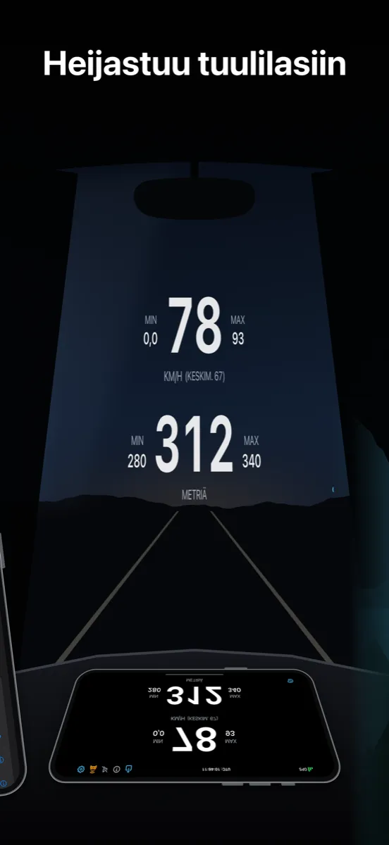 NavGlance iPhone – Heijastuu tuulilasiin