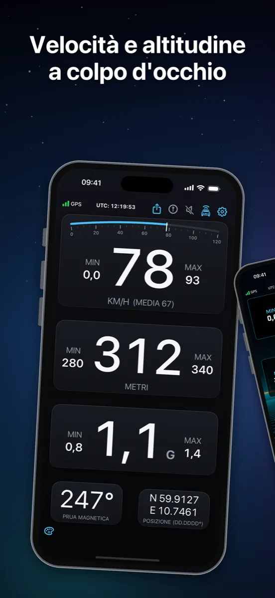 NavGlance iPhone – Velocità e altitudine a colpo d'occhio