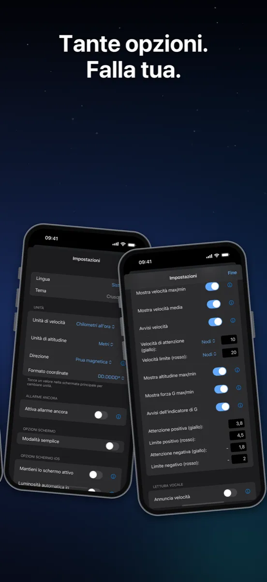 NavGlance iPhone – Tante opzioni. Falla tua.