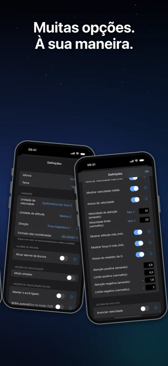 NavGlance iPhone – Muitas opções. À sua maneira.