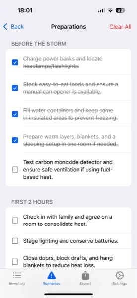 Prepper Pro Screenshot