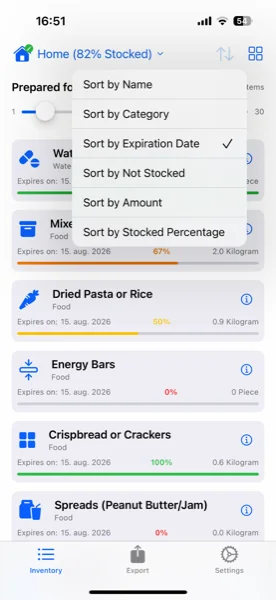 Prepper Pro Screenshot