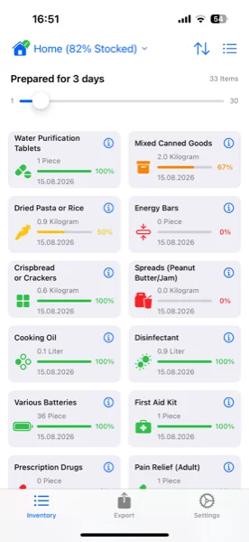 Prepper Pro Screenshot
