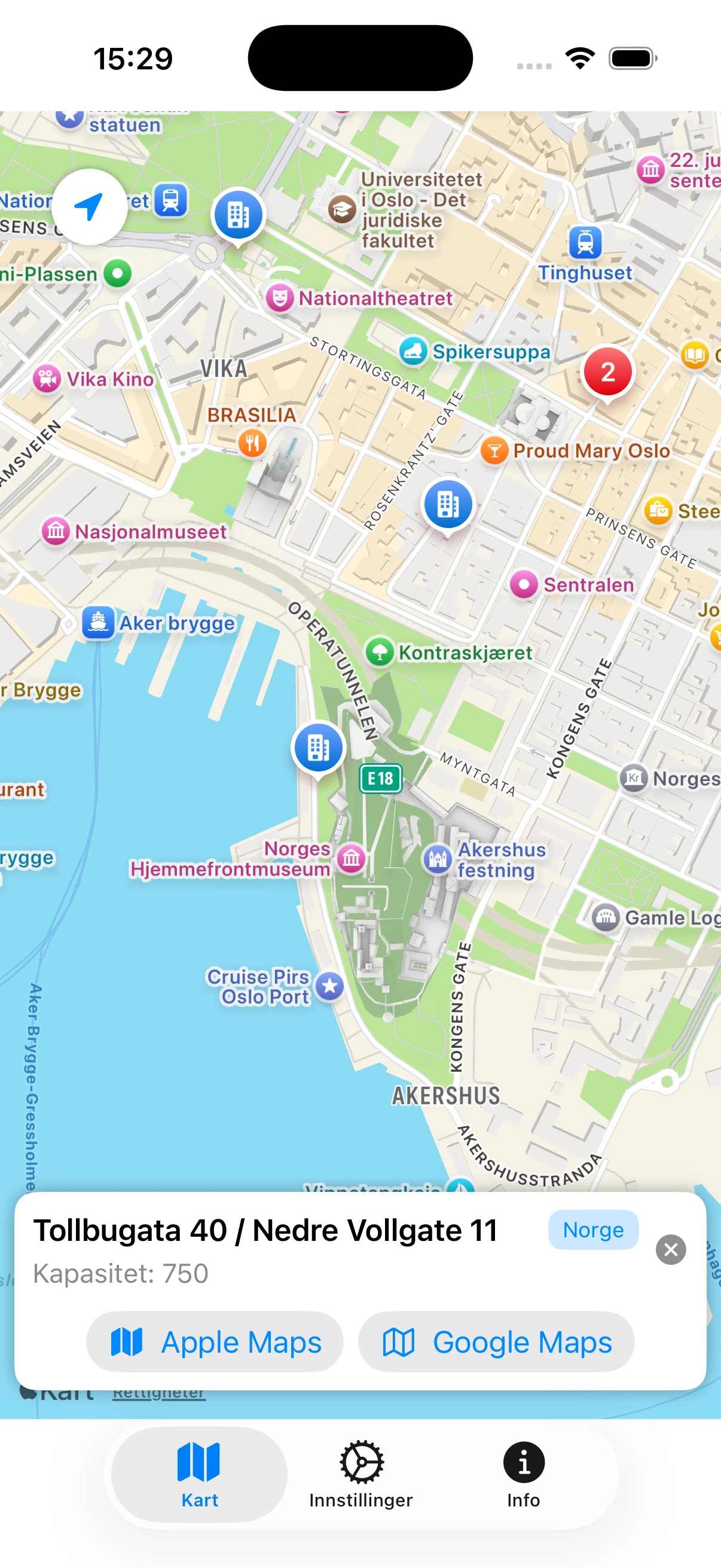Tilfluktsrom Norge - Hovedside